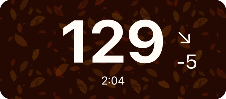 Sweet Dreams Autumn Live Activity style