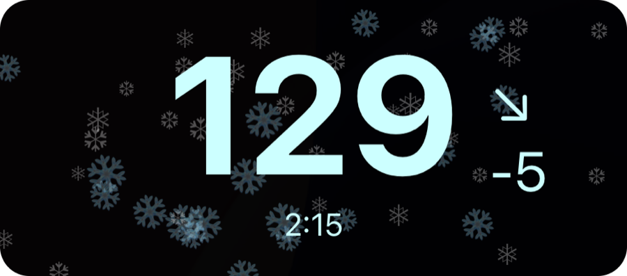 Sweet Dreams Winter Live Activity style