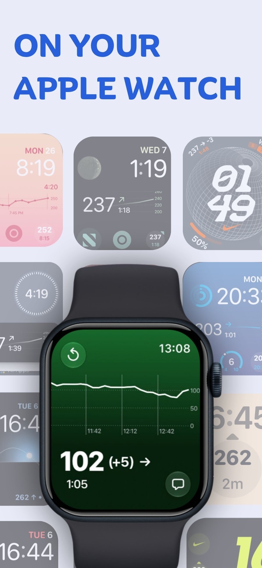 Sweet Dreams glucose readings on Apple Watch faces, complications and the watch app